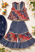 SHARARA SET WITH DUPPATA 100% COTTON