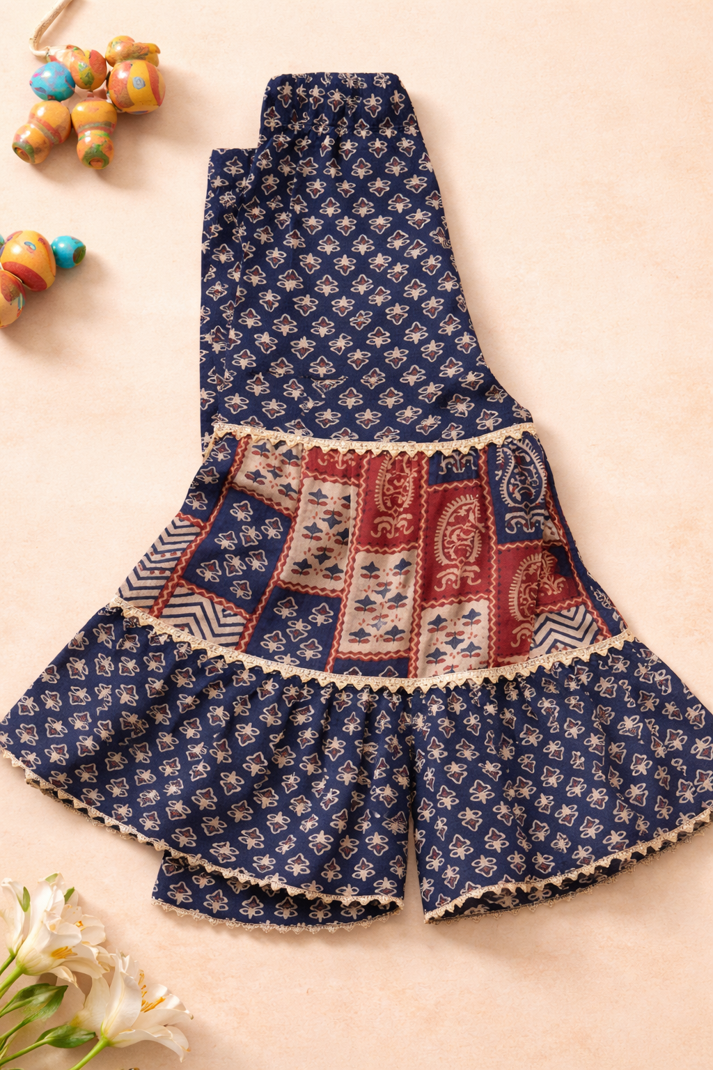 SHARARA SET WITH DUPPATA 100% COTTON
