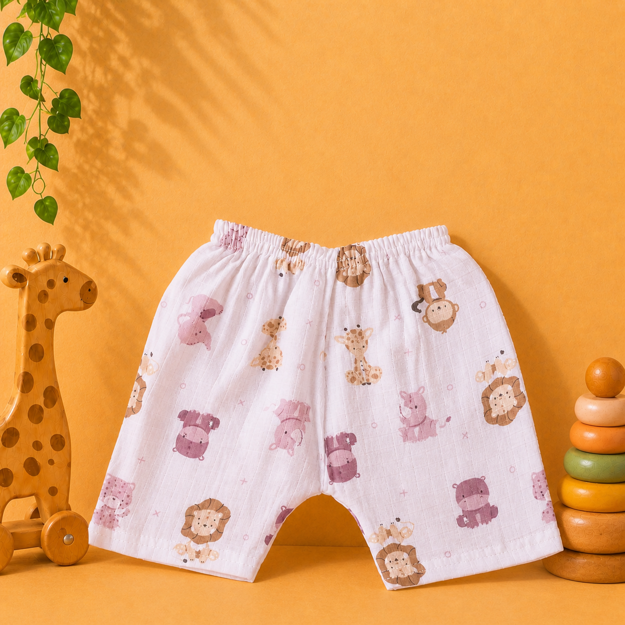 Cute Panda fun Prints   V-Neck H/sleeve co-ord set  Muslin 1 set