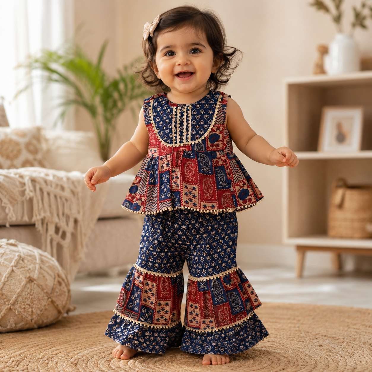 SHARARA SET WITH DUPPATA 100% COTTON