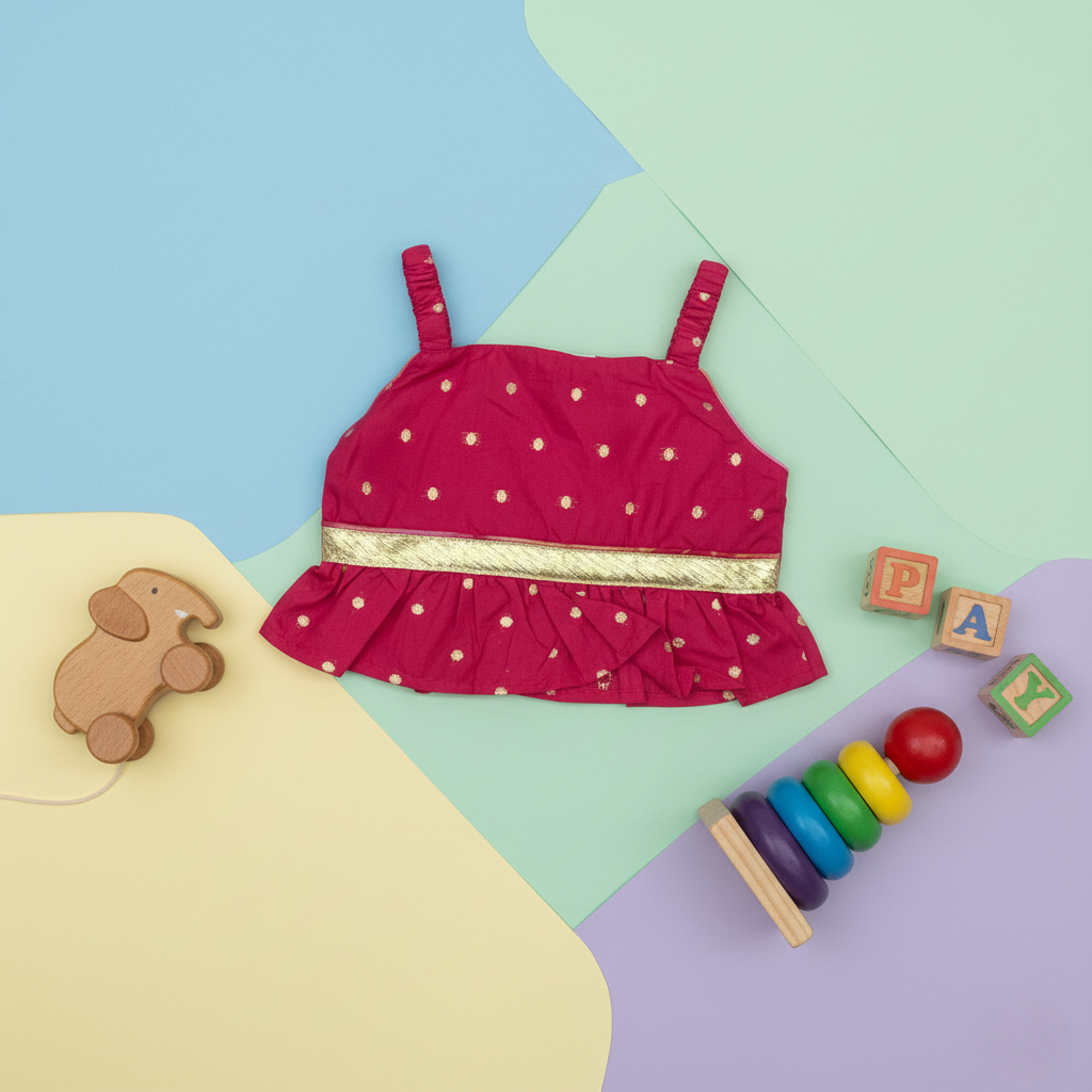 Floral Print LEHANGHA-CHOLI SET 1 SET - GIRLS