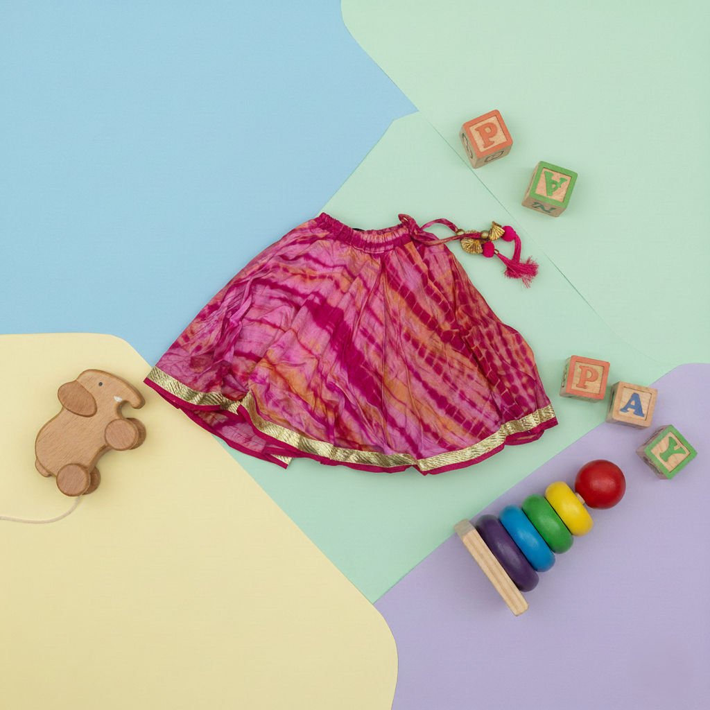Floral Print LEHANGHA-CHOLI SET 1 SET - GIRLS