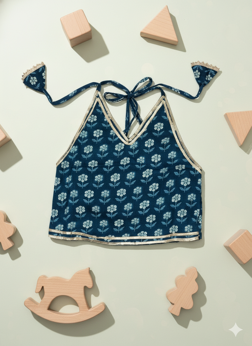 Floral Print LEHANGHA-CHOLI SET 1 SET - GIRLS