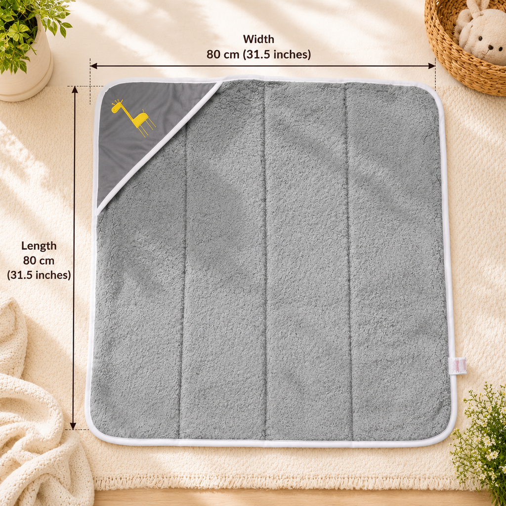 GIRF Absorbent Hooded Blanket - GREY